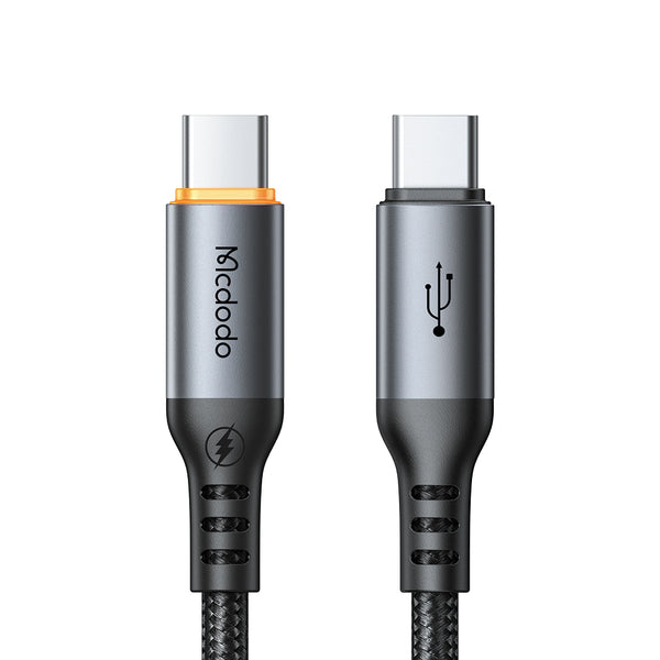 مكدودو كيبل شحن ذكي Type-C إلى Type-C بقدرة 100W مع إيقاف تلقائي لحماية البطارية – طول 1.2 متر