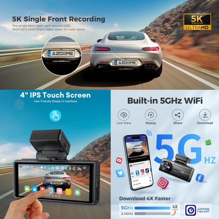 أزدوم داش كام 5K M580 - أحدث إصدار Newtech Store