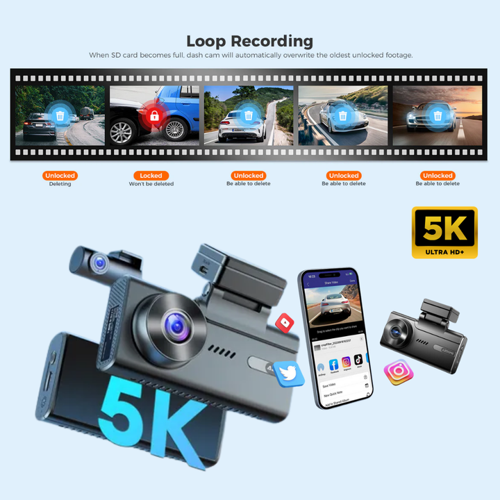 أزدوم داش كام 5K M580 - أحدث إصدار Newtech Store