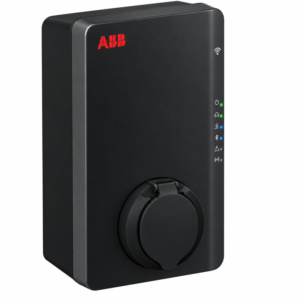 ABB Terra AC 7.4kW Single Phase Socket - 32A Type 2 Smart Home Charger ...