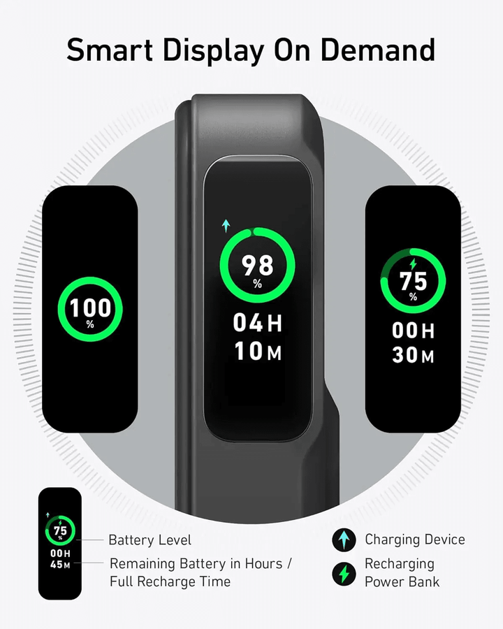 Anker MagGo (10K) – 15W شحن مغناطيسي فائق السرعة مع شاشة ذكية – أسود - Newtech Store