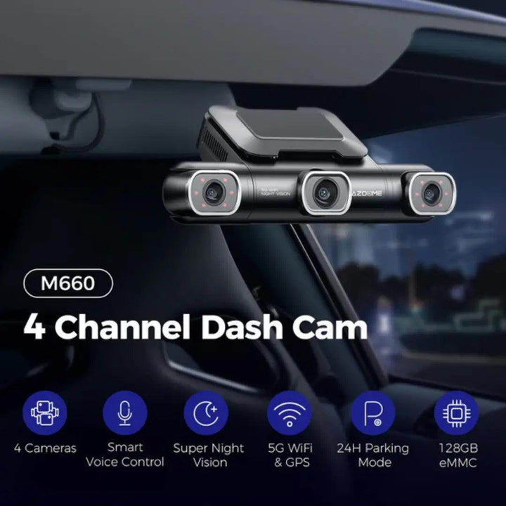 أزدوم داش كام 4K M660 - أحدث إصدار داش كام - Newtech Store