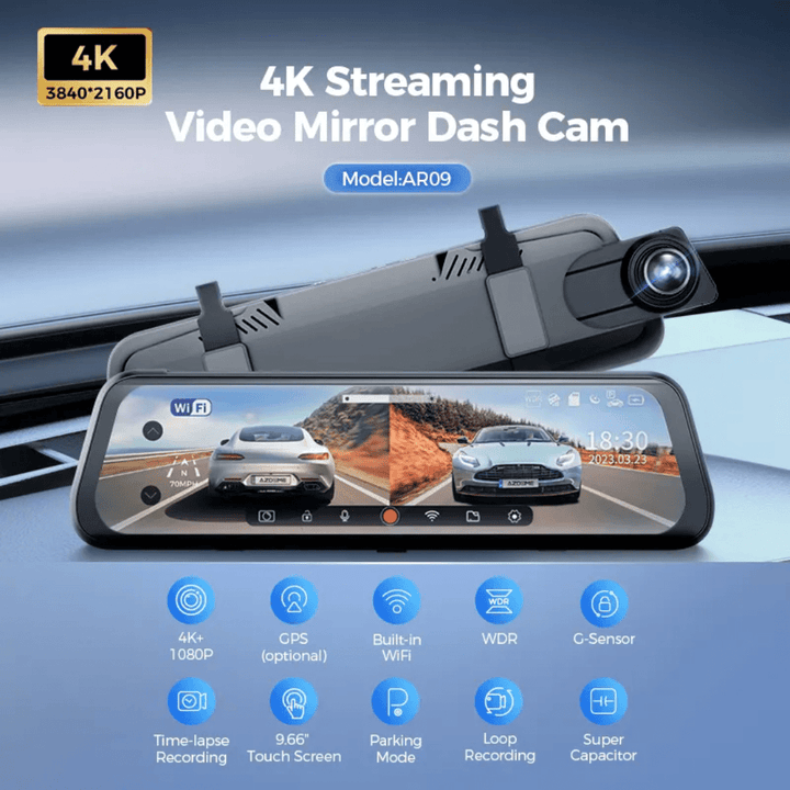 Azdome 4K PG17 Mini 9.66" - بي جي 17 ميني 9.66أنش فور كي - Newtech Store