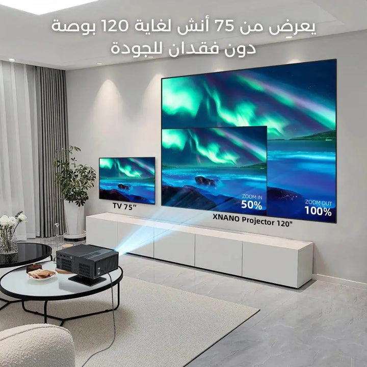 بروجكتر Xnano Ultra 360 مع نظام قوقل TV - Newtech Store