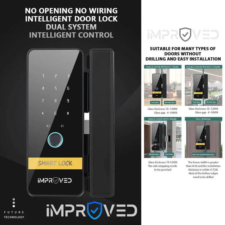 إمبروفيد قفل باب ذكي إصدار Smart Lock S255 - Newtech Store