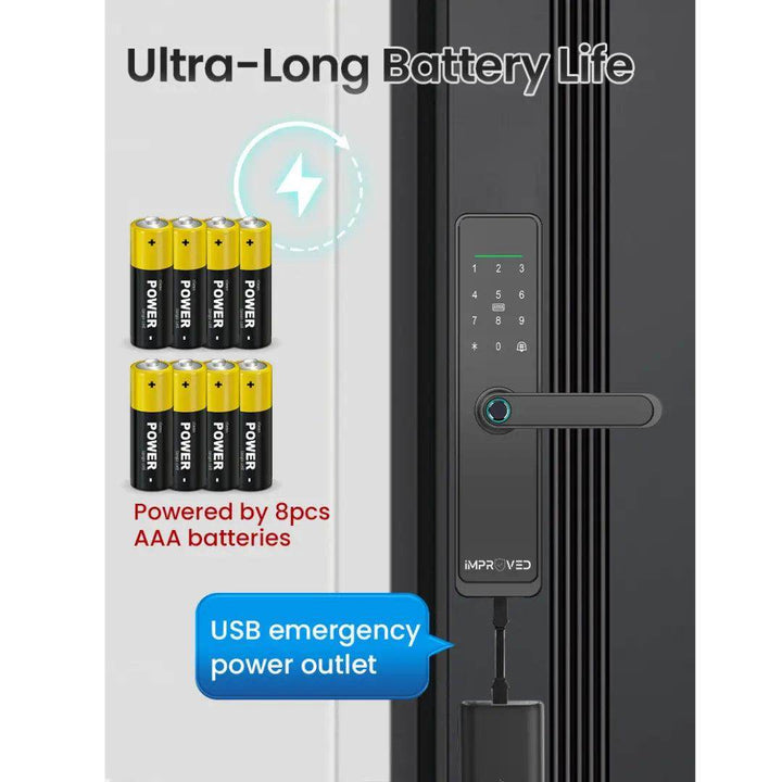 إمبروفيد قفل باب ذكي إصدار Smart Lock S630 - Newtech Store