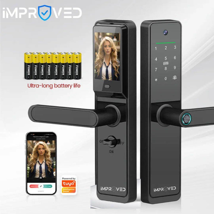 إمبروفيد قفل باب ذكي Smart Lock S630 Max كاميرا و شاشة - Newtech Store