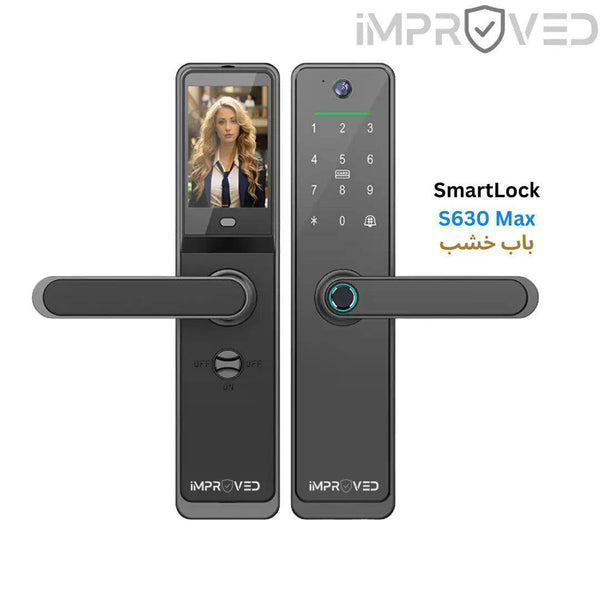 إمبروفيد قفل باب ذكي Smart Lock S630 Max كاميرا و شاشة - Newtech Store