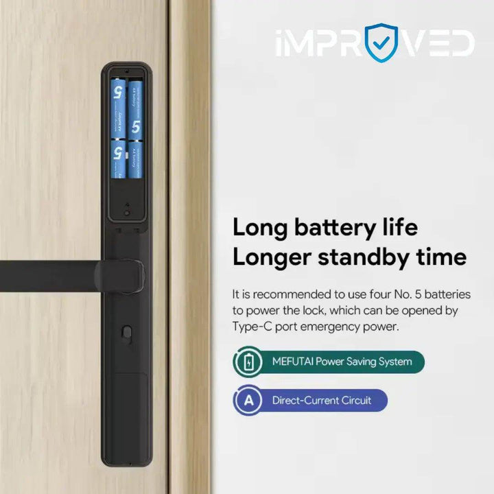 إمبروفيد قفل باب ذكي Smart Lock S954 Max - Newtech Store