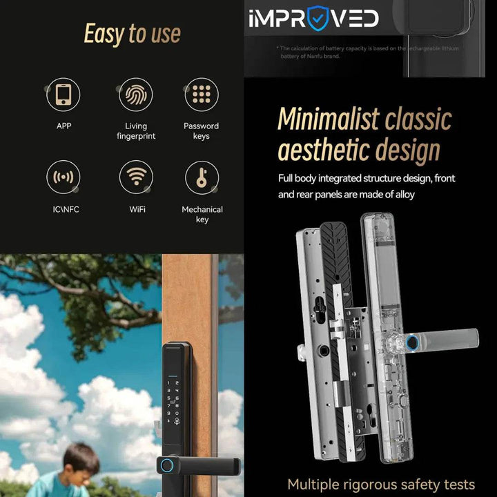 إمبروفيد قفل باب ذكي SmartLock S954 Pro - Newtech Store