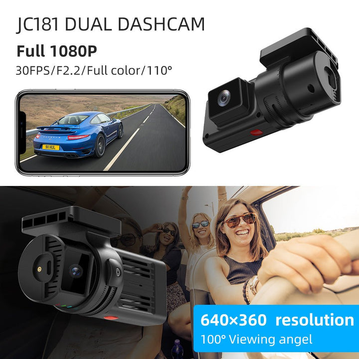 جيمي ميني داش كام مراقبة السايق للتتبع المباشر "كامرتين" - Newtech Store