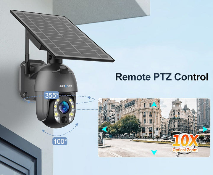 كاميرا إمبروفد مراقبة خارجية فور كي زوم x10 - Newtech Store