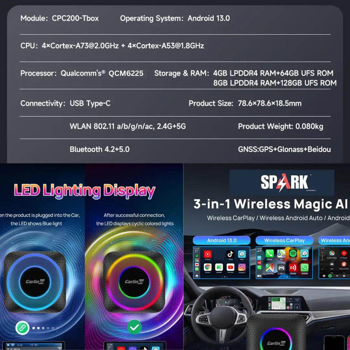 قطعة Ai Box كارلينكت ألترا SDM660 - أندرويد 13 - Newtech Store