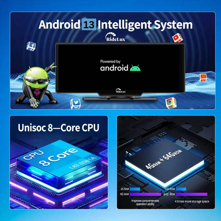 رايدلوكس شاشة الأندرويد برو 10.26أنش Ridelux SX Pro - Newtech Store