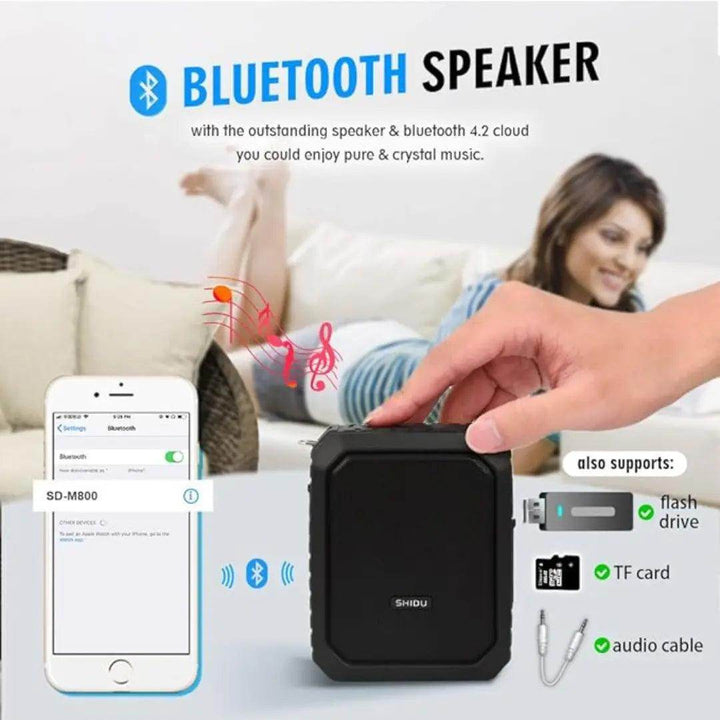 سبيكر مع مايك لاسلكي شيدو - Newtech Store