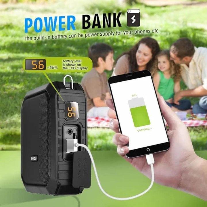 سبيكر مع مايك لاسلكي شيدو - Newtech Store