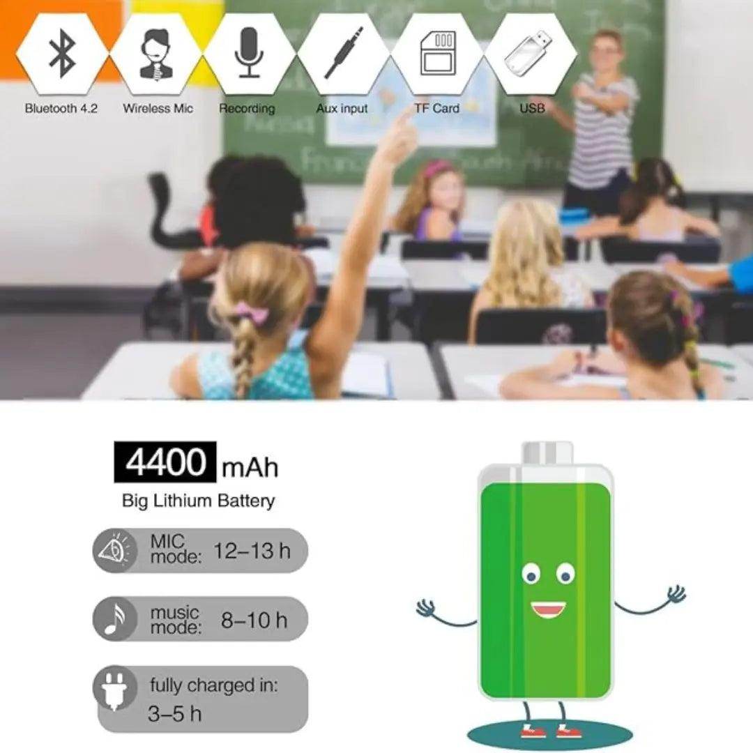 سبيكر مع مايك لاسلكي شيدو