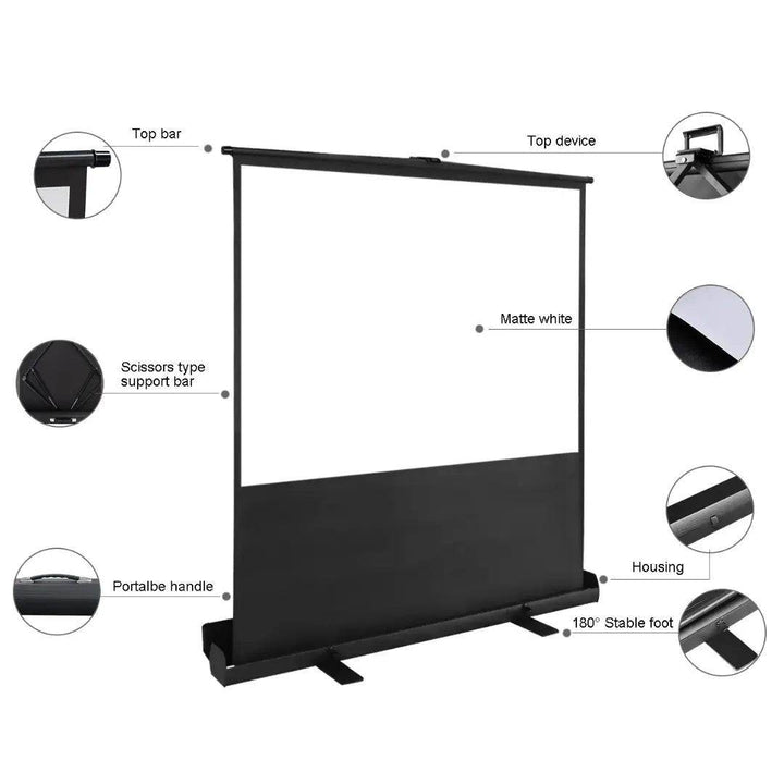 شاشة عرض بروجكتور ستاند ارضي 100 بوصه - Newtech Store